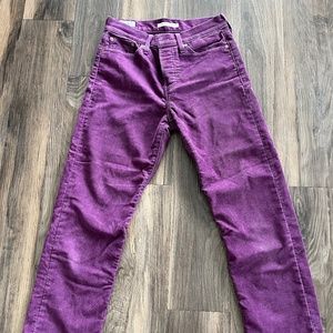 Levi’s purple corduroy pants